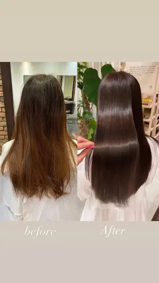 ロング L’ora 成田さおりのヘアスタイル