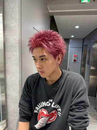 ショート カラー パーマ メンズ 🔥メンズ 特化🔥菊水皐暉🔥のヘアスタイル