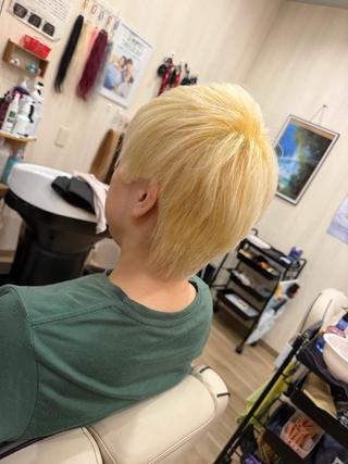 ショート カラー 崎口 幸人のヘアスタイル