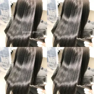 ロング カラー ハイトーン×レイヤー カットTAKUMIのヘアスタイル