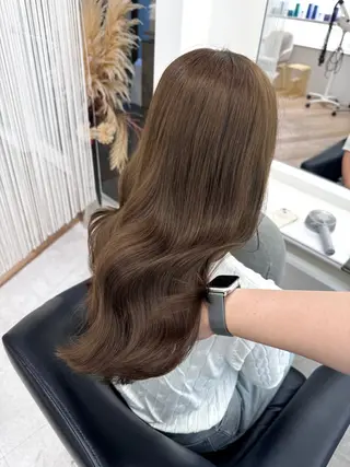 ロング カラー NANO/ ブリーチ×レイヤーのヘアスタイル