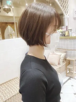 ショート カラー ツヤ髪になりたい方へ 🩷柴田知亜希のヘアスタイル