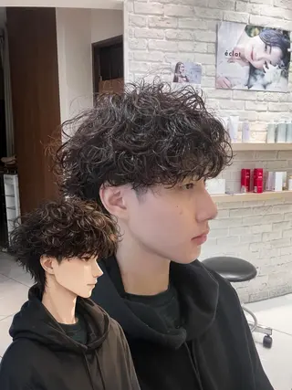 パーマ メンズ メンズパーマ特化型 美容師/荒井海音のヘアスタイル