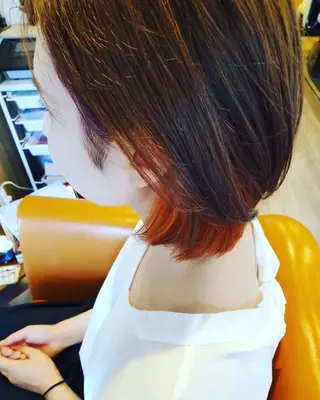 ショート カラー spa hair ark 富井直美のヘアスタイル