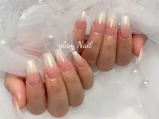 ネイル エツメ💅 長さ出し🎀デザインのネイルデザイン