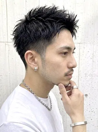 ショート メンズ aDALil ATSUYAのヘアスタイル