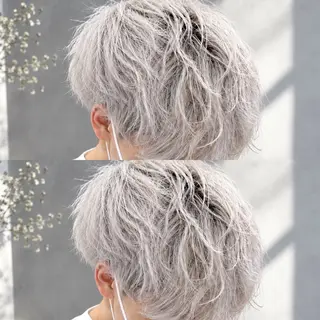 ショート カラー メンズ 山﨑 結太のヘアスタイル