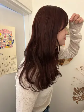 ロング カラー maho/垢抜け パーマカラーのヘアスタイル