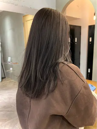 セミロング 似合わせレイヤー ＆縮毛矯正のヘアスタイル