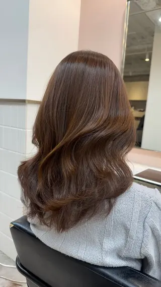 ロング 田中俊　縮毛矯正 髪質改善のヘアスタイル