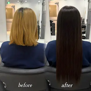 ロング カラー 🦋REISA🦋 エクステ×ハイトーンのヘアスタイル