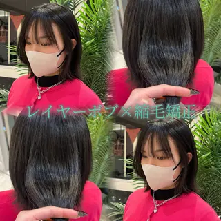 ミディアム 🫧縮毛矯正/透明感 カラー/愛莉🫧のヘアスタイル