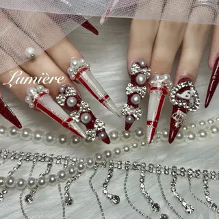 ネイル Lumière| ロング|ワンホンのネイルデザイン