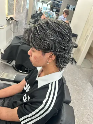 カラー パーマ メンズ 大宮/海外風パーマ 🇺🇸隼也🇪🇸のヘアスタイル