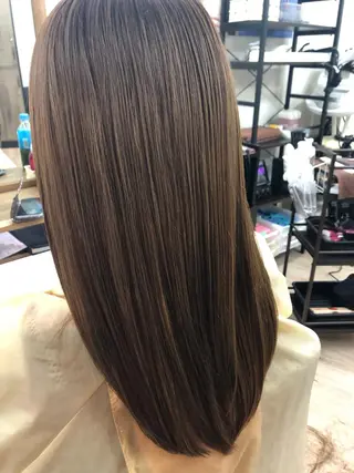 セミロング 東梅田徒歩5分☆髪質 改善☆笹次ユウタのヘアスタイル