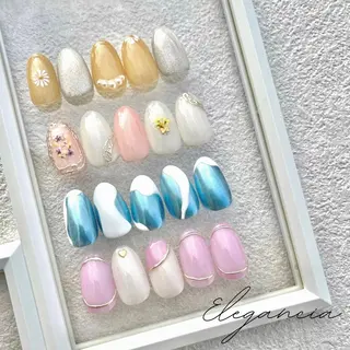 カラー ネイル Elegancia. Hiromiのネイルデザイン