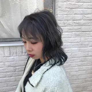 ミディアム 福原 優介のヘアスタイル