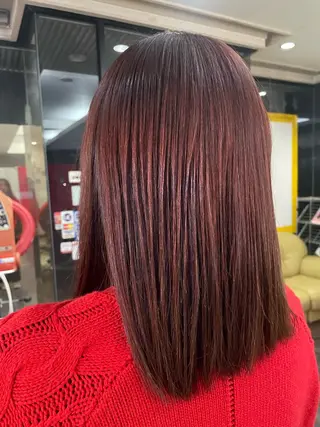 ミディアム カラー 美容室ARKS 黒田杏奈のヘアスタイル