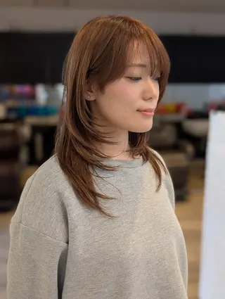 ロング 田崎 暁大のヘアスタイル