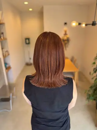 ミディアム カラー サイトウ ヒトミ 【メイヘア】のヘアスタイル