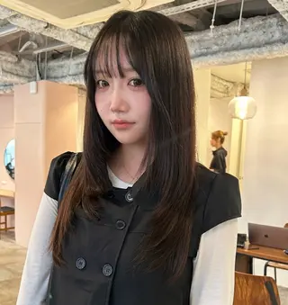 ロング カラー ヘアアレンジ 🎀suzuna 透明感colorのヘアスタイル