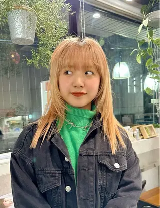 ミディアム カラー お洒落カジュアル🍃 まなとのヘアスタイル