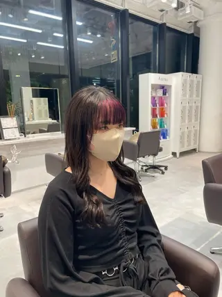 セミロング カラー 伊藤 神威のヘアスタイル
