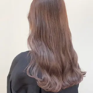 ロング カラー 🤎ベージュ/ ハイトーン🎀ゆずなのヘアスタイル