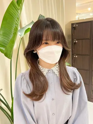 ロング 【韓国風くびれヘア】 joule小木曽輝のヘアスタイル