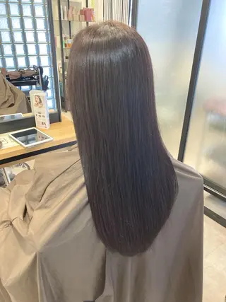 ロング 縮毛矯正／ブリーチ Shoのヘアスタイル