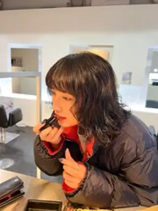 ミディアム パーマ 中居 蒼士のヘアスタイル