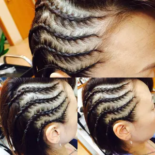 ✨コーンロウ✨ 本田さゃかのヘアスタイル
