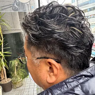 ショート カラー パーマ メンズ Kinoshita Akieのヘアスタイル