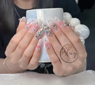 ロング カラー Bling Salonのネイルデザイン