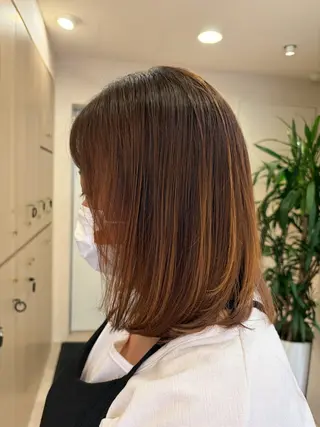 ミディアム Ha naのヘアスタイル