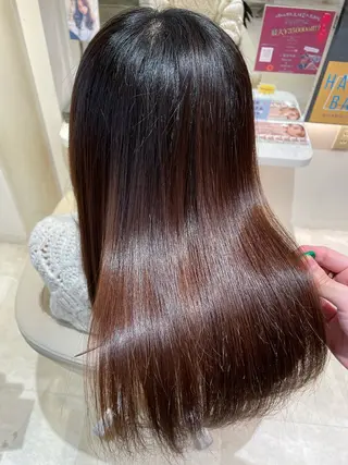 ロング 髪質改善・縮毛矯正 濱　泰賀のヘアスタイル
