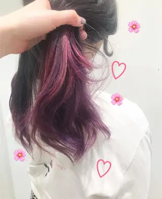 セミロング カラー 新宿駅近♡個室 ♡関口三都季🌜のヘアスタイル