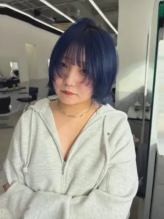 ショート カラー ブリーチカラー/ デザインカラー/栄のヘアスタイル