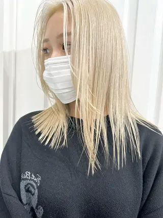 ミディアム カラー kai .のヘアスタイル