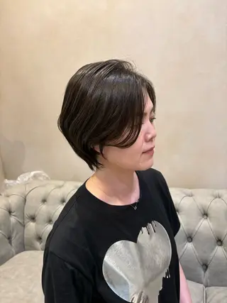 ショート あべ えみのヘアスタイル