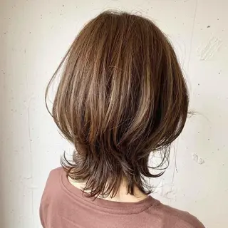ミディアム カラー パーマ LOOP 佐藤のヘアスタイル