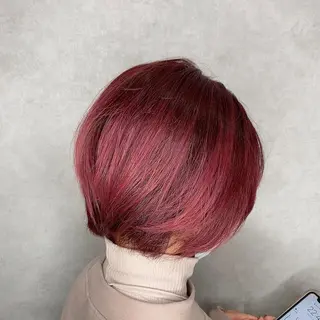 ショート 福岡縮毛矯正✨️ ストレート 向井和輝のヘアスタイル