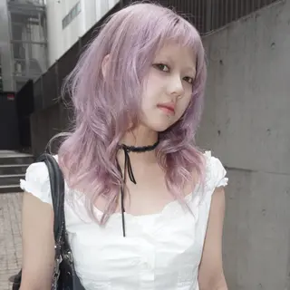 ロング カラー ヘアアレンジ MIYU/ケアブリ ーチカラー／デザインのヘアスタイル
