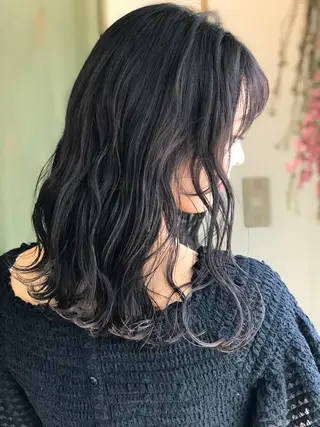 ミディアム カラー 🌼yuna🌼 pagesのヘアスタイル