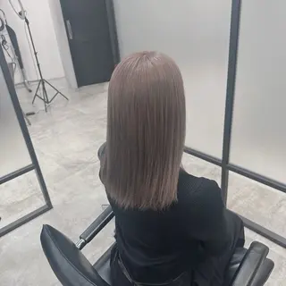 セミロング カラー ヘアアレンジ ダブルカラー｜ なおき｜池袋美容師のヘアスタイル