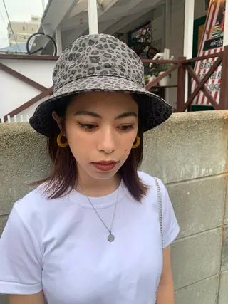 ミディアム ハブヘアー ハブヘアーのヘアスタイル
