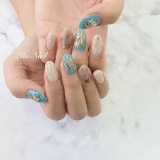 ネイル モチの良さ◉ フィルインネイル♡のネイルデザイン