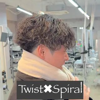 ショート パーマ ヘアアレンジ メンズ MENIN メンズ サロン 望月 涼太のヘアスタイル