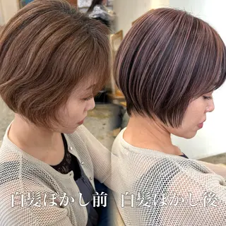 ショート カラー Defi梅田 岡 宗杜のヘアスタイル