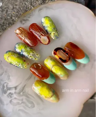 ネイル arm in arm ︎✿Yamamotoのマツエク・マツパデザイン